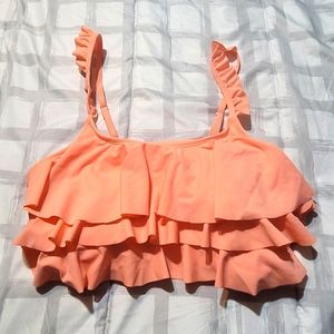 New Blooming Jelly Ruffle Swimsuit Top~Halter Style~Medium